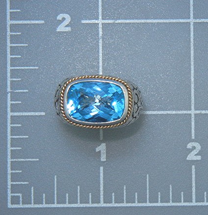Effy Sterling Silver Blue Topaz Ring