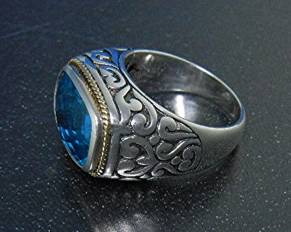 Effy Sterling Silver Blue Topaz Ring