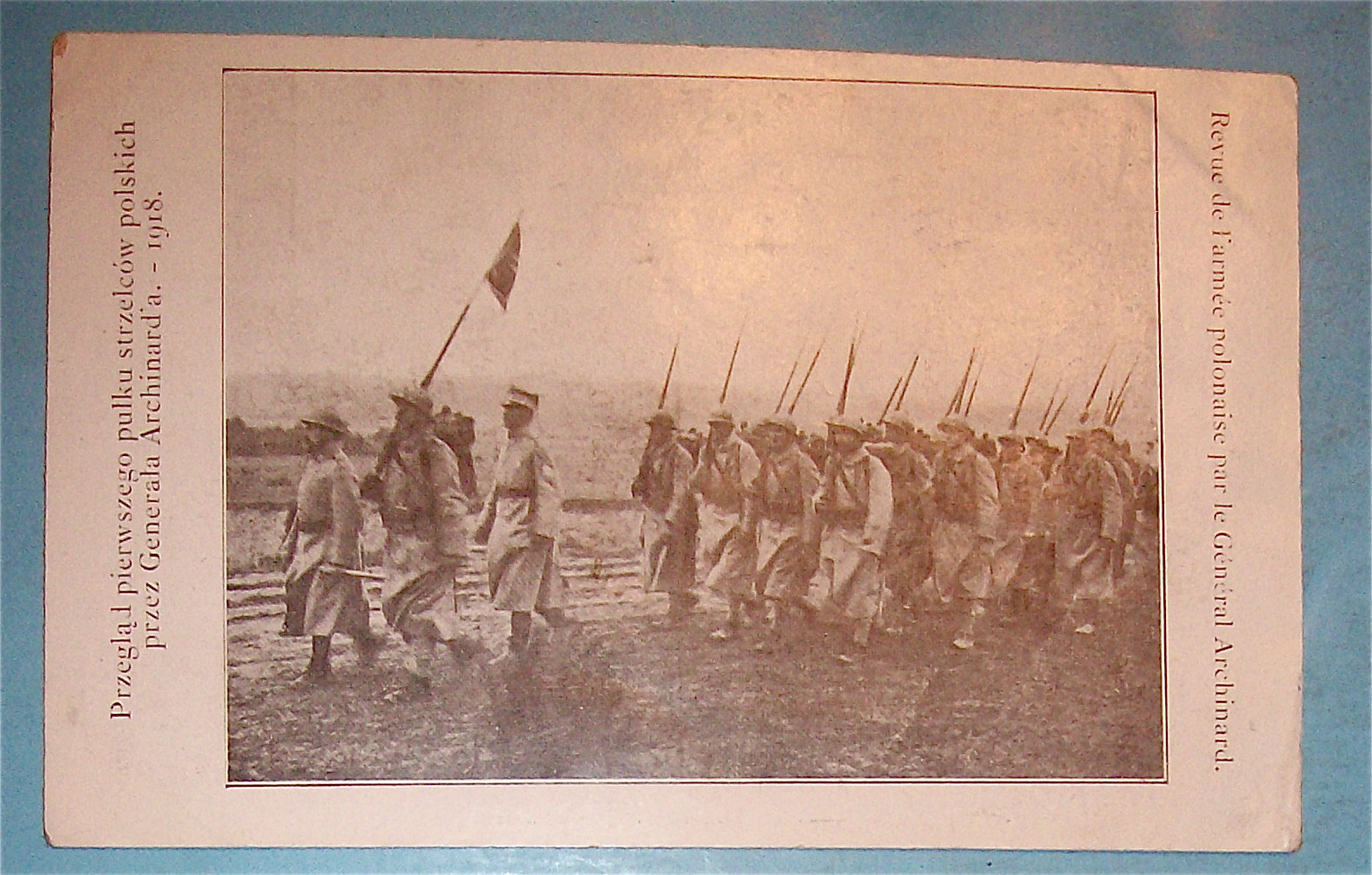 Polish Military March Postcard