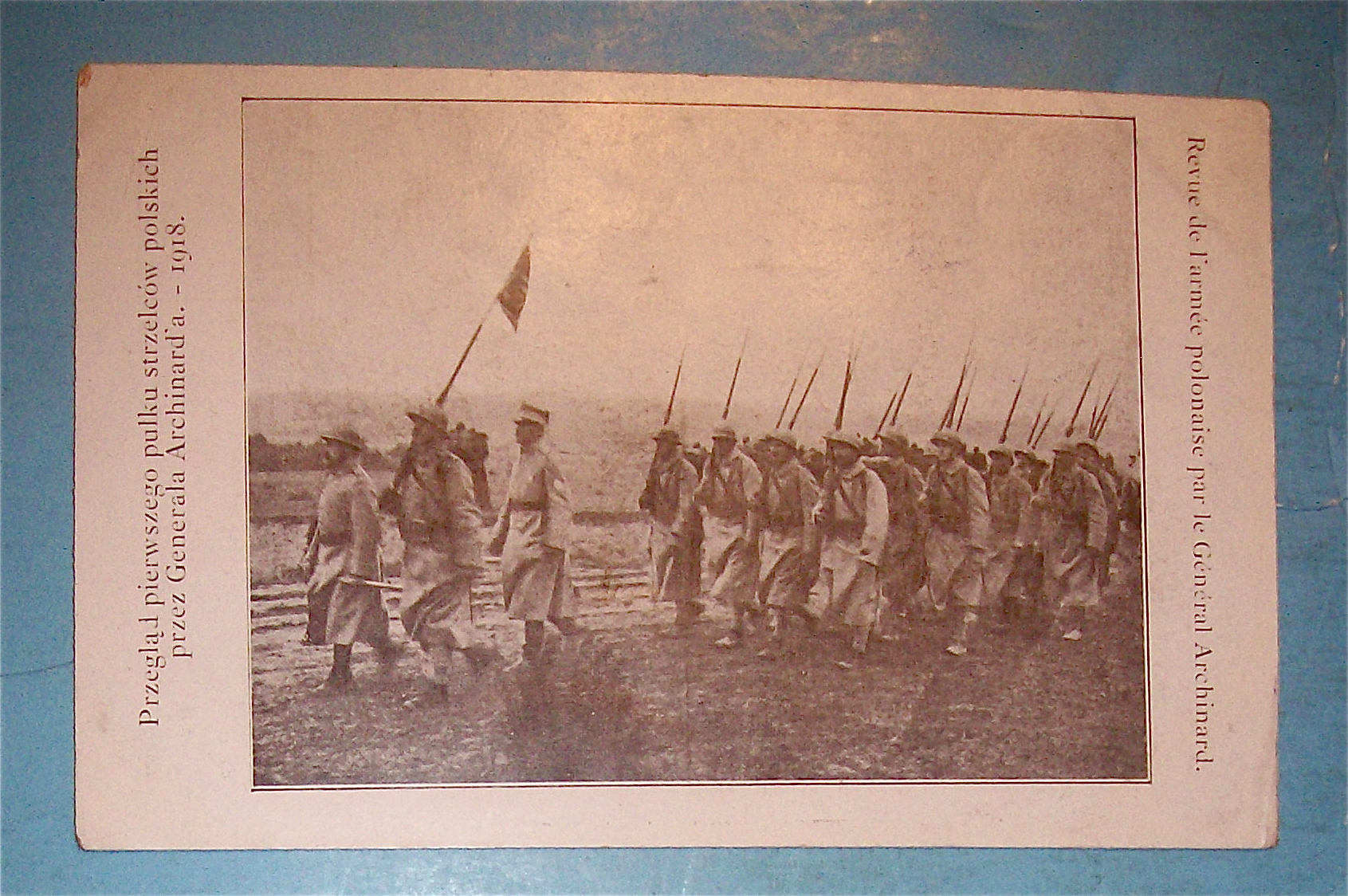 Polish Military March Postcard
