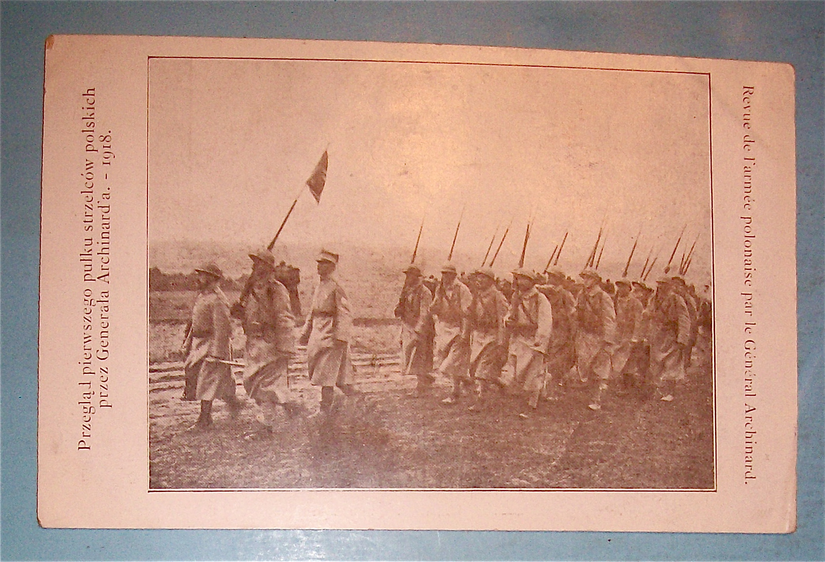 Polish Military March Postcard