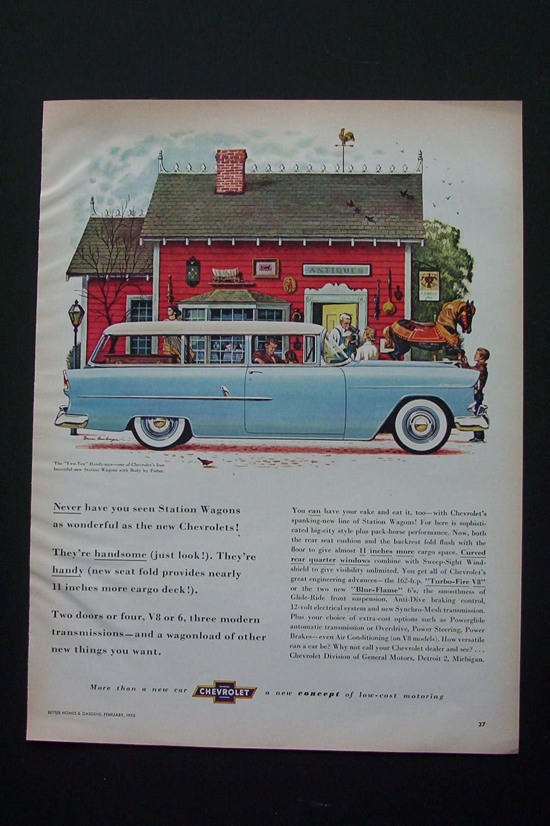 1956 Chevrolet with Two Ten Station Wagon
