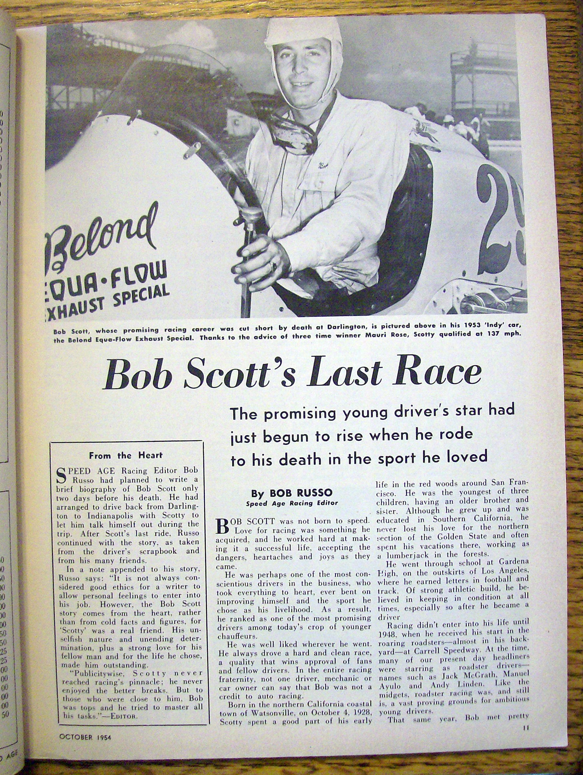 Speed Age October 1954 Betty Skelton:95 Pound Bombshell