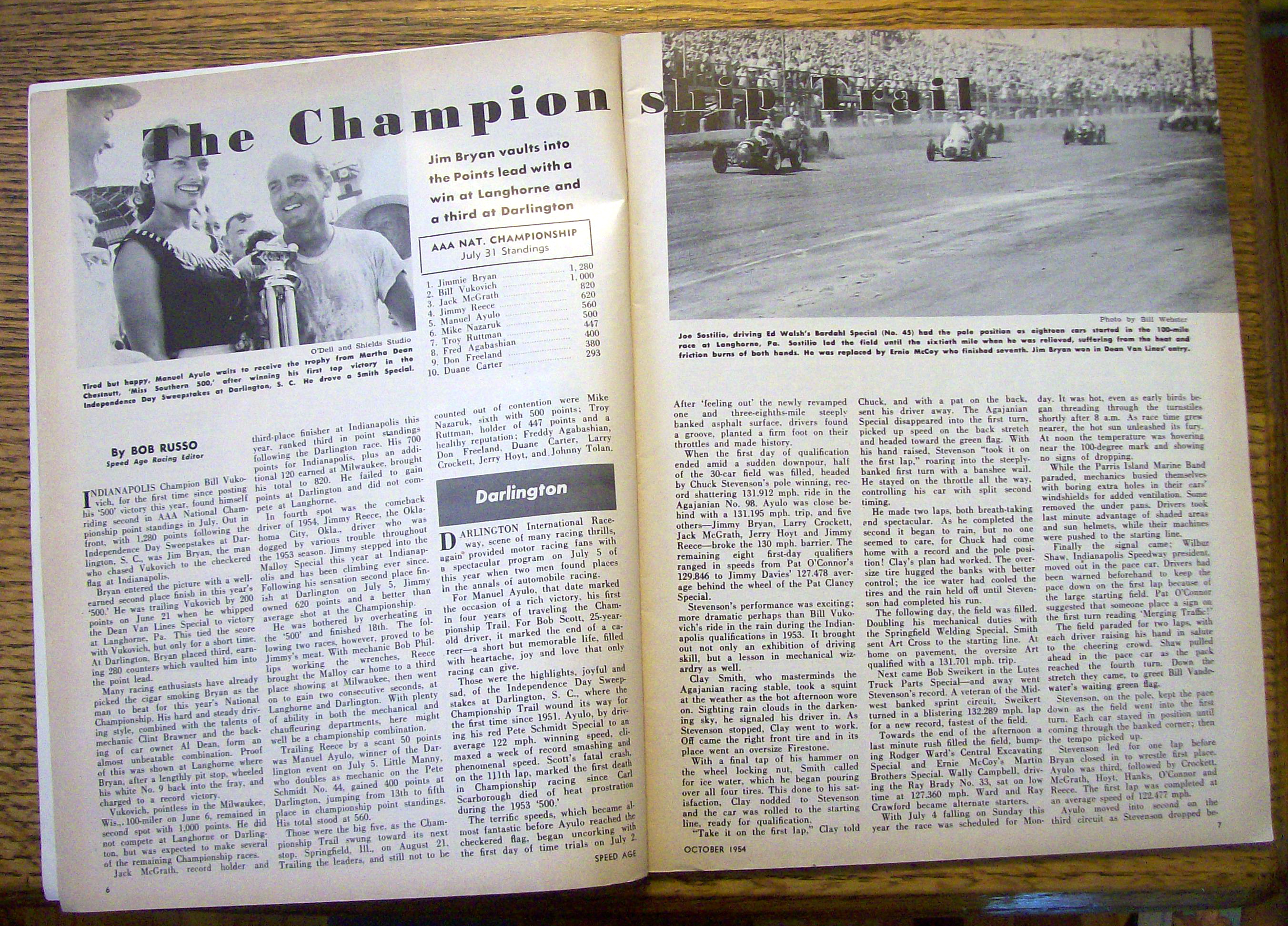 Speed Age October 1954 Betty Skelton:95 Pound Bombshell
