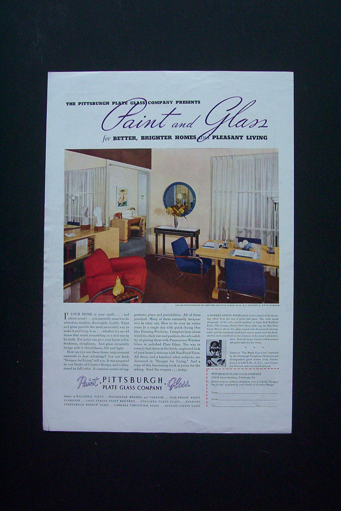 1936 Pittsburgh Plate Glass Company w/Bright Homes