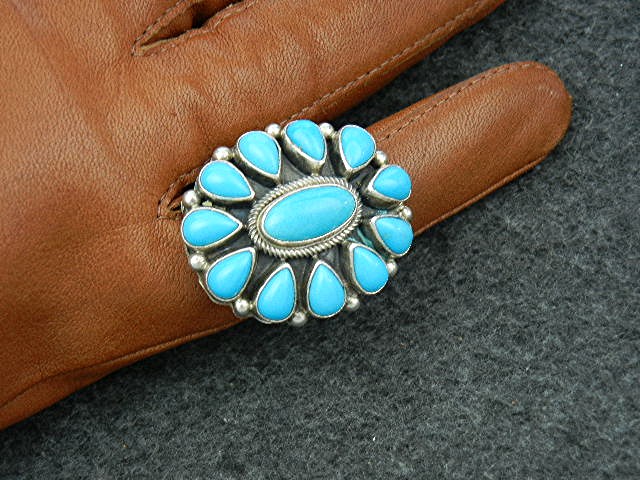Paul Livingston Sterling Silver Sleeping Beauty Turquoi