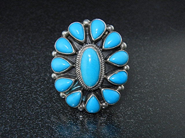 Paul Livingston Sterling Silver Sleeping Beauty Turquoi