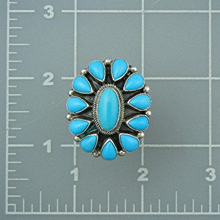 Paul Livingston Sterling Silver Sleeping Beauty Turquoi