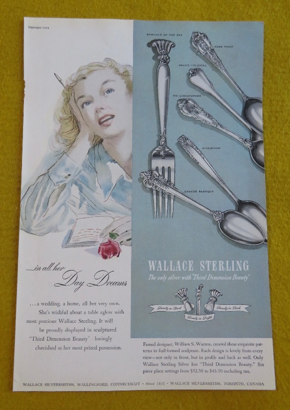 1951 Wallace Sterling With Woman Day Dreaming