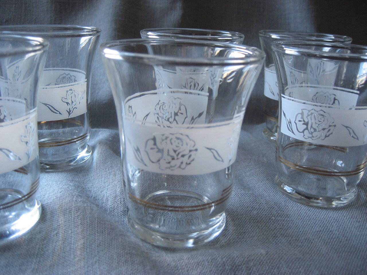 Six Anchor Hocking Juice Glasses