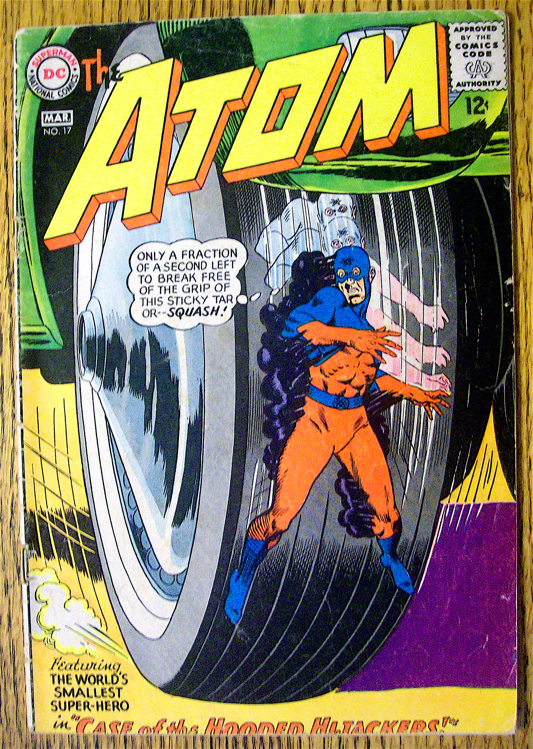 Atom Comic #17 March 1965 Case Of The Hooded Hijackers