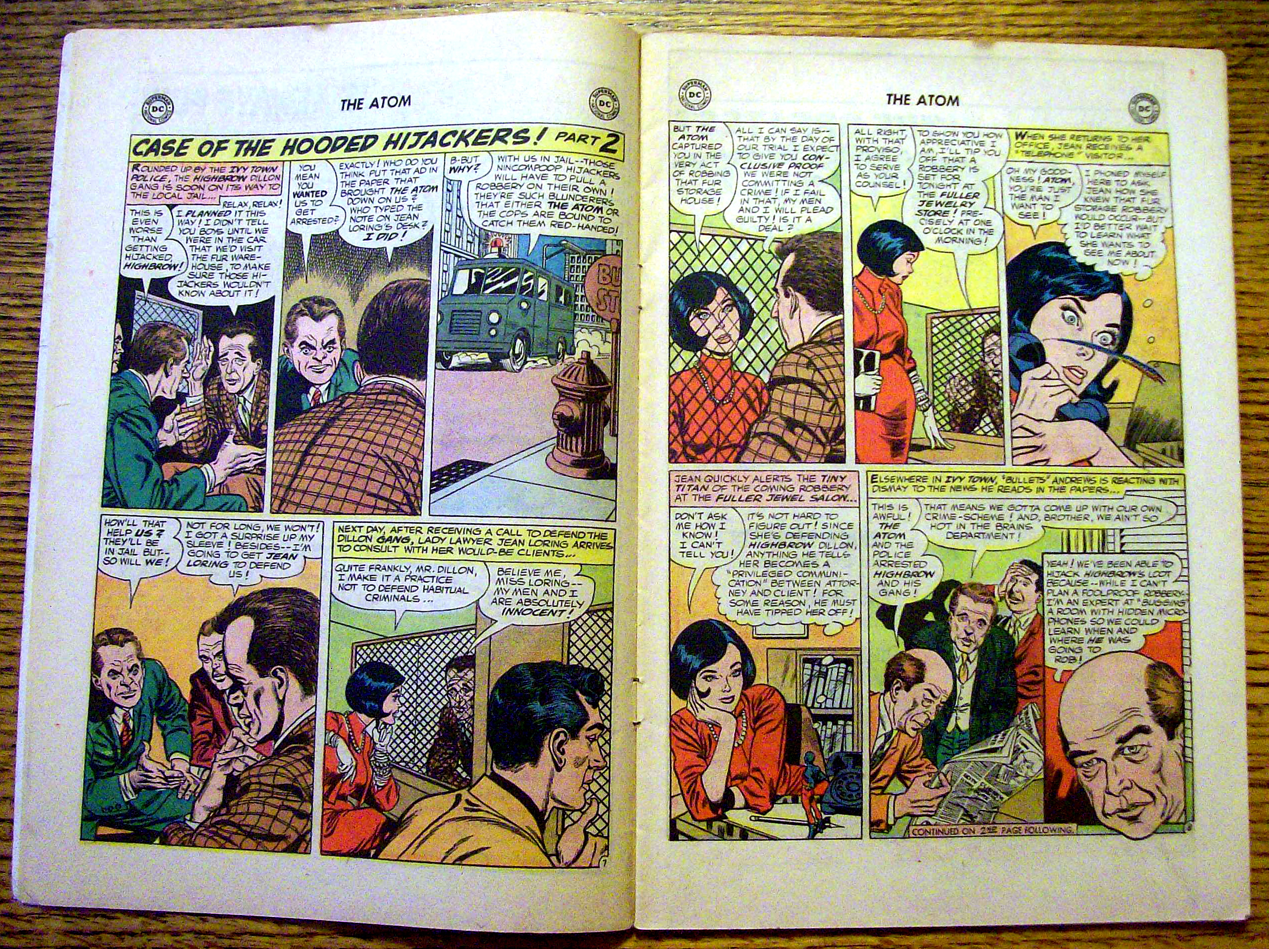 Atom Comic #17 March 1965 Case Of The Hooded Hijackers