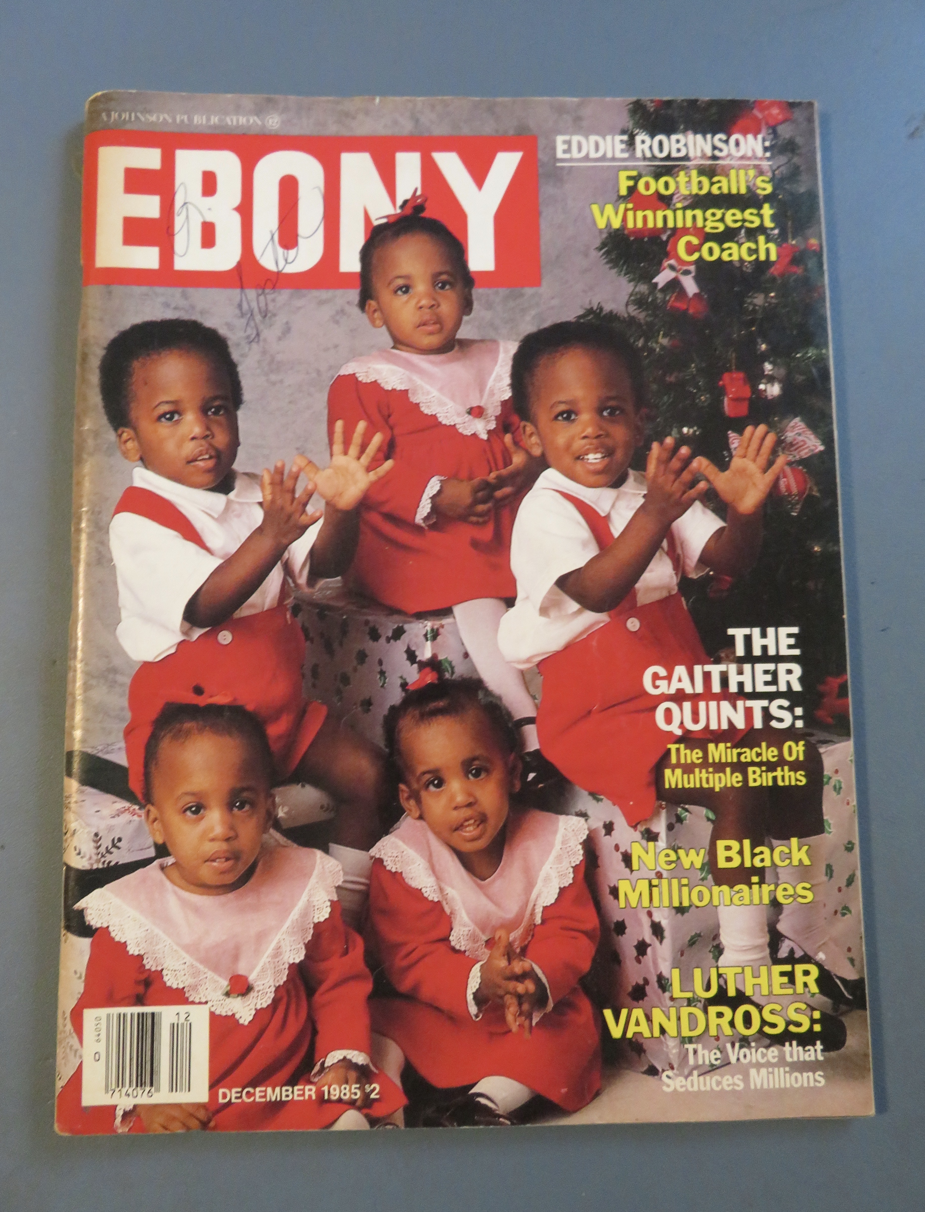 Ebony Magazine December 1985 Gaither Quints