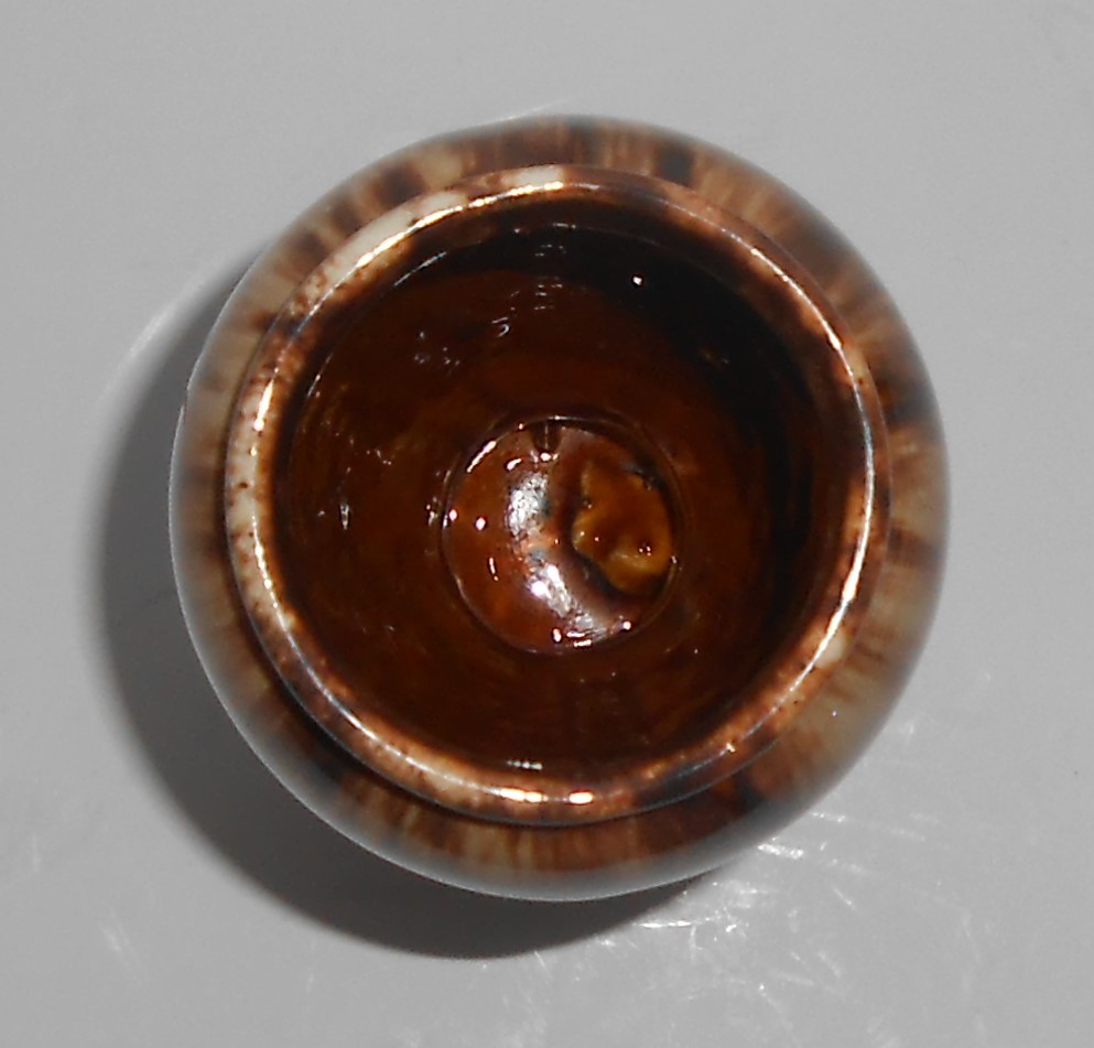 Brush McCoy Pottery Brown Onyx #745 Vase 1939 Golden Ga