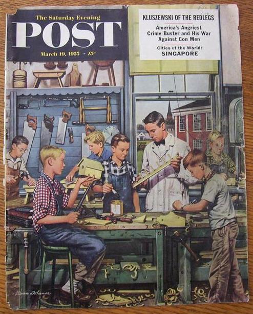 Saturday Evening Post Cover -Dohanos- March 19, 1955
