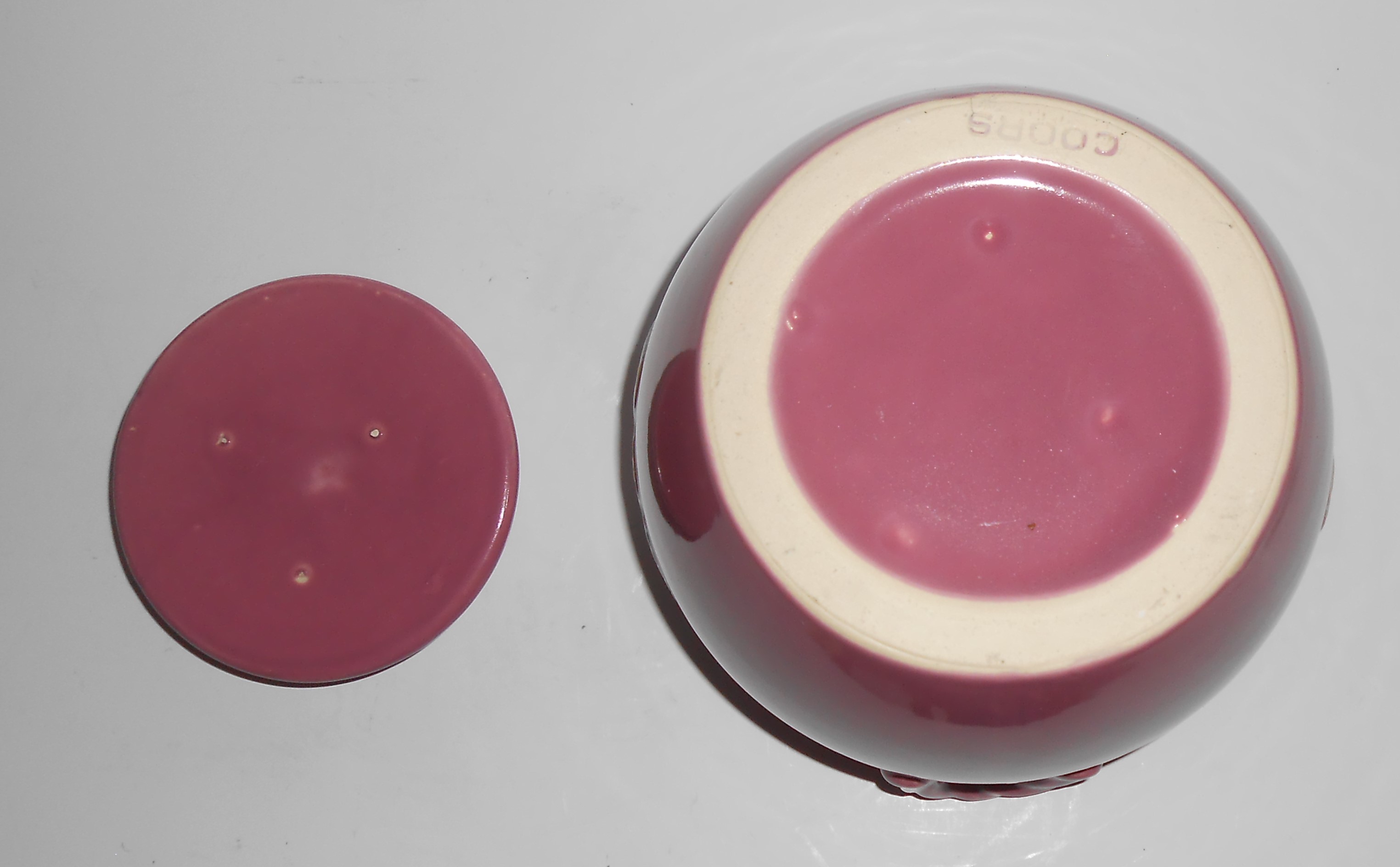 VINTAGE Coors Pottery Rosebud EARLY Rose Red Utility