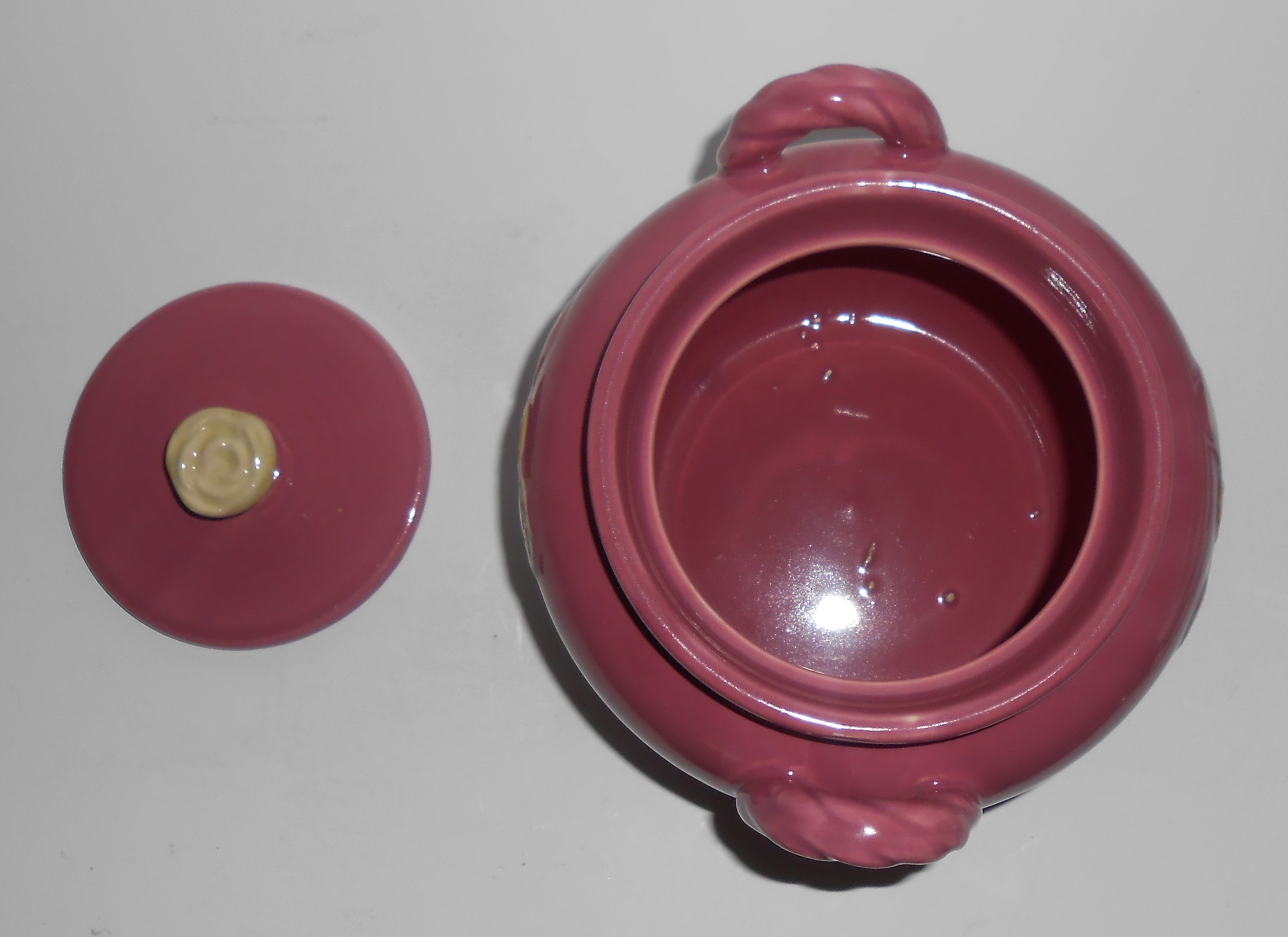 VINTAGE Coors Pottery Rosebud EARLY Rose Red Utility