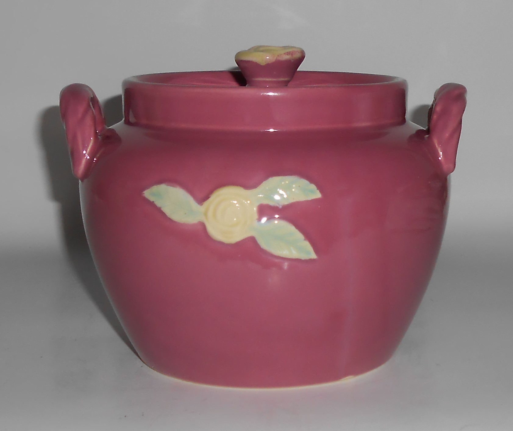 VINTAGE Coors Pottery Rosebud EARLY Rose Red Utility