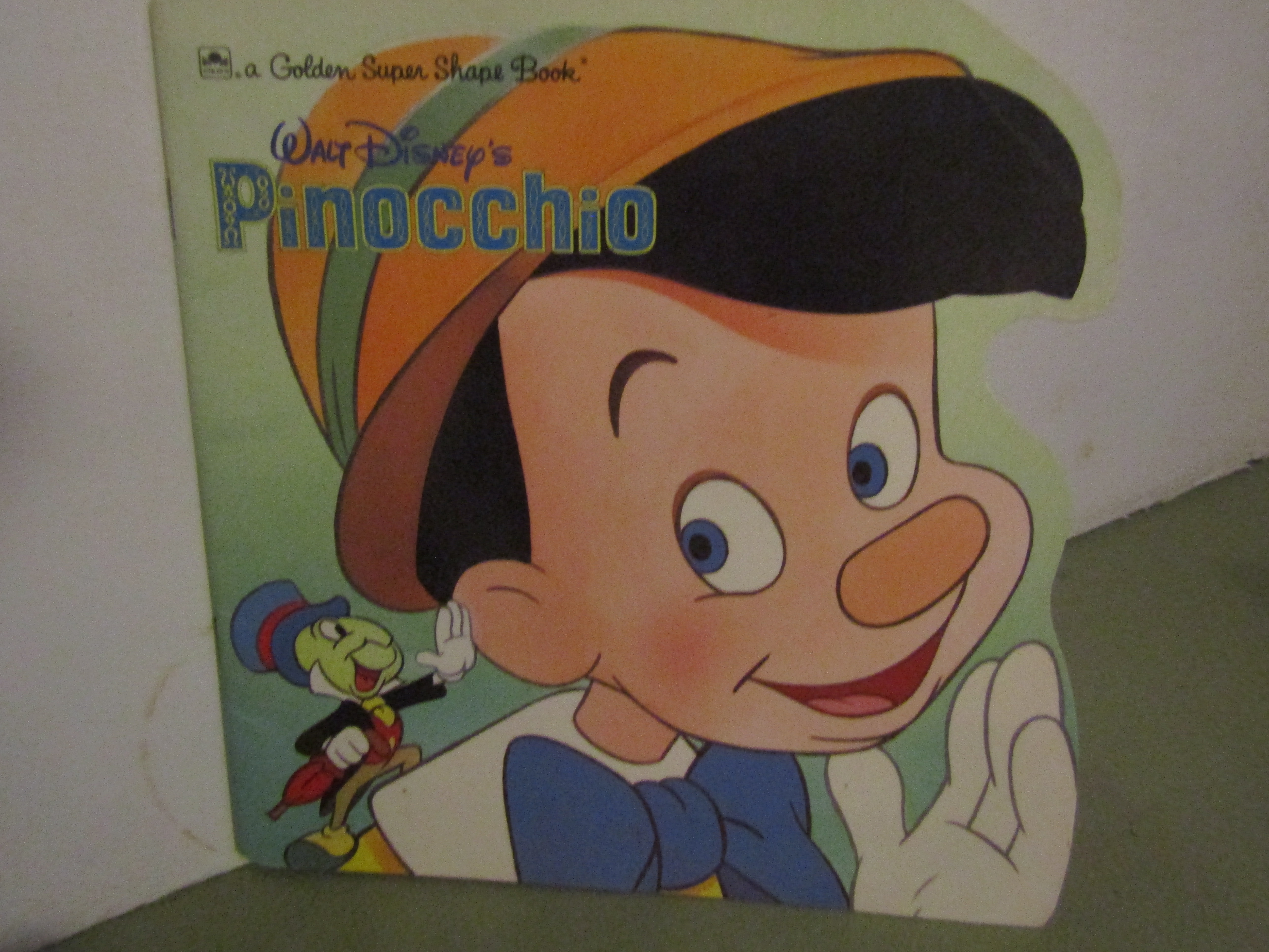 Walt Disney's Golden Super Shape Book Pinocchio