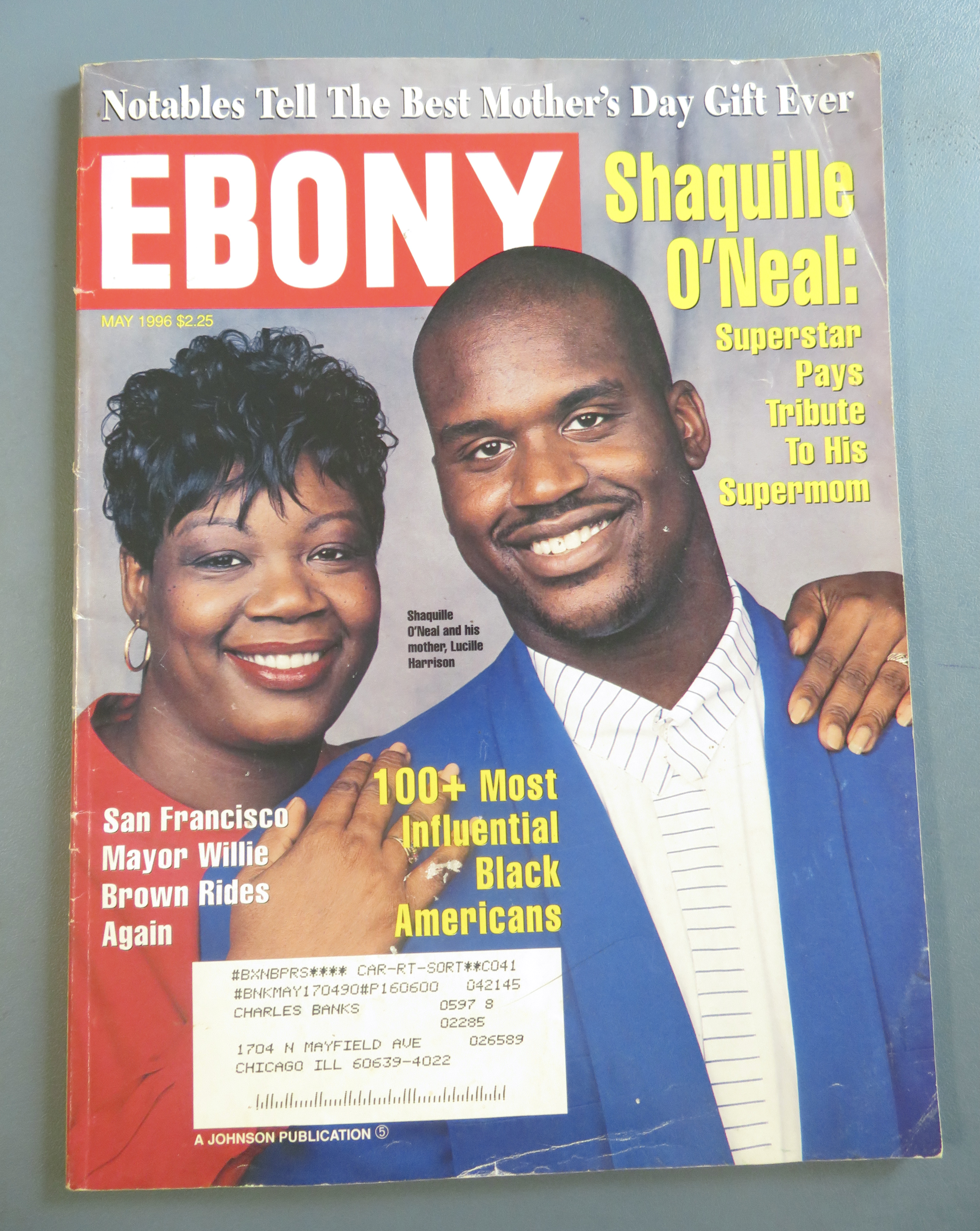 Ebony Magazine May 1996 Basketball's Shaquille O'Neal