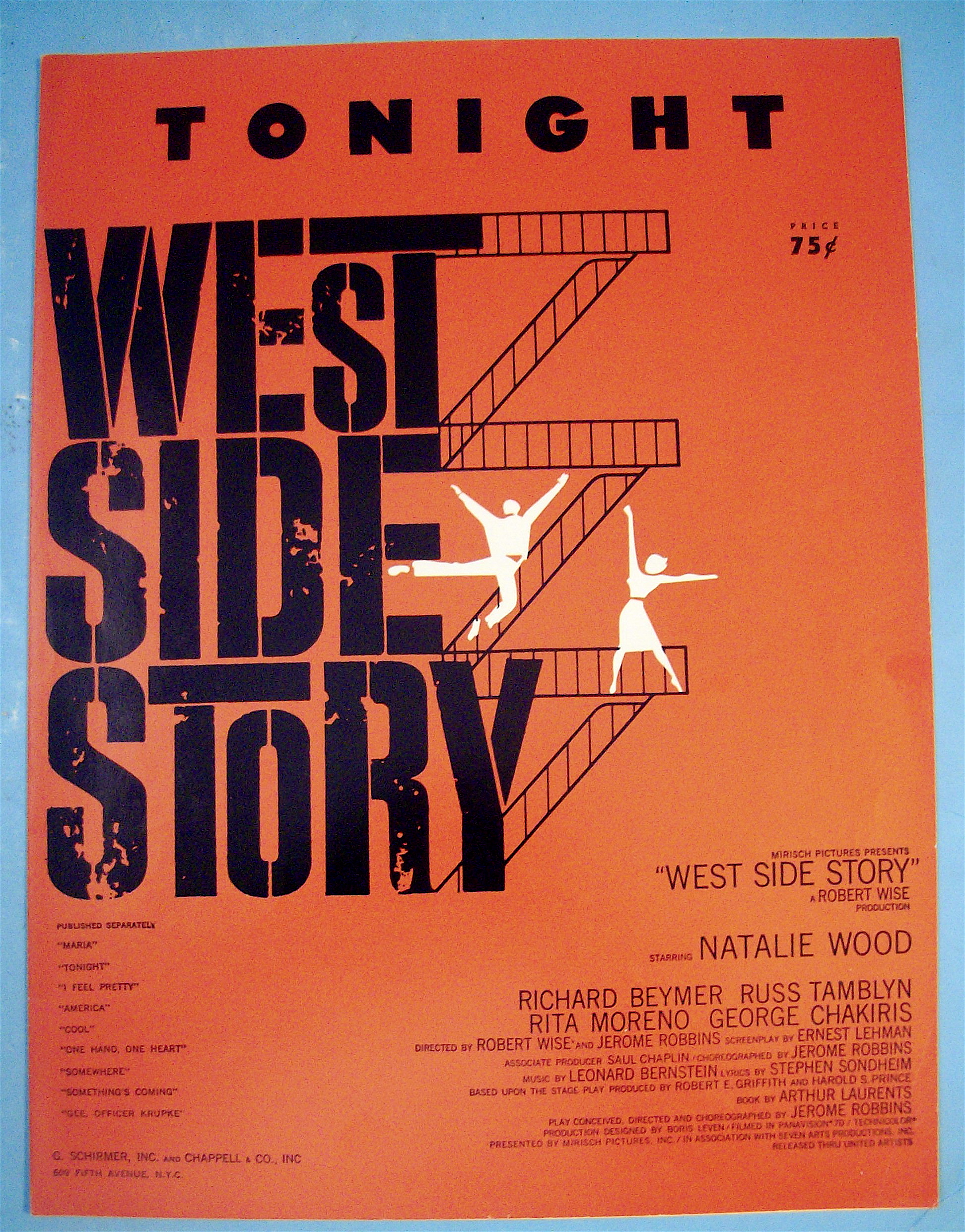 Sheet Music For 1957 Tonight (West Side Story)