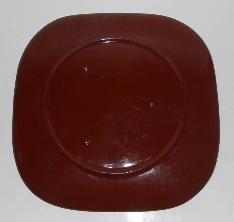 VINTAGE Franciscan Pottery Tiempo Hot Chocolate Brown Dinner Plate #1