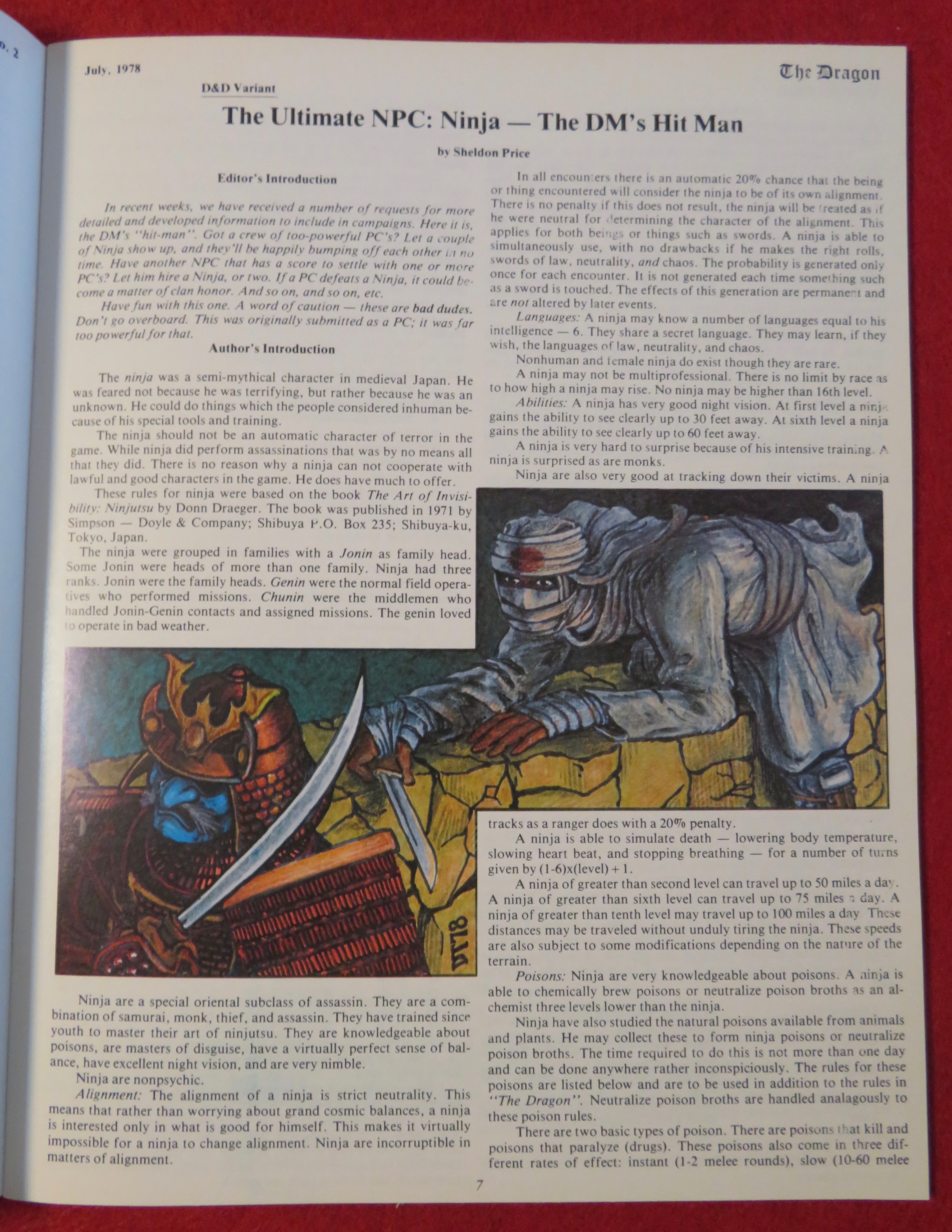 Here Comes The Dragon Magazine #16 July 1978