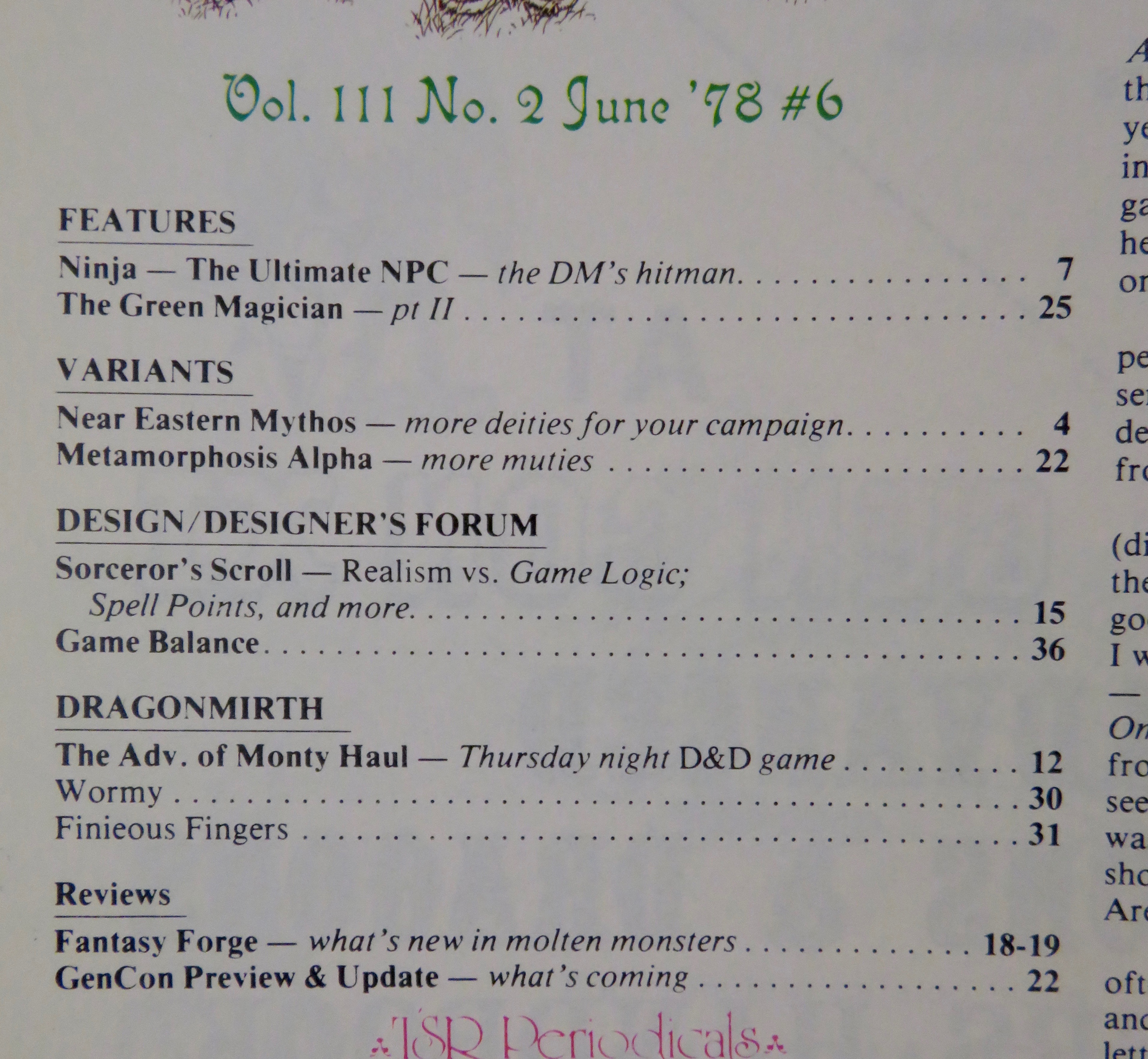 Here Comes The Dragon Magazine #16 July 1978