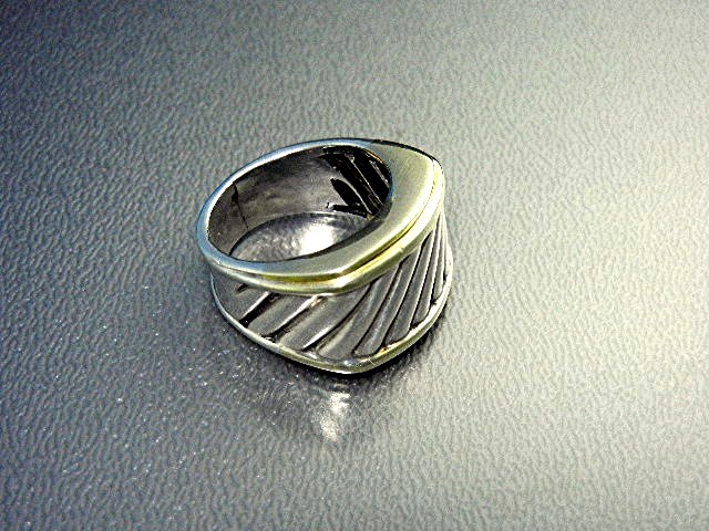 DAVID YURMAN 14K Gold Sterling Silver Ring