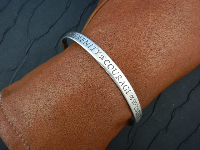 Serenity Bangle Bracelet Serenity Courage Wisdom 925