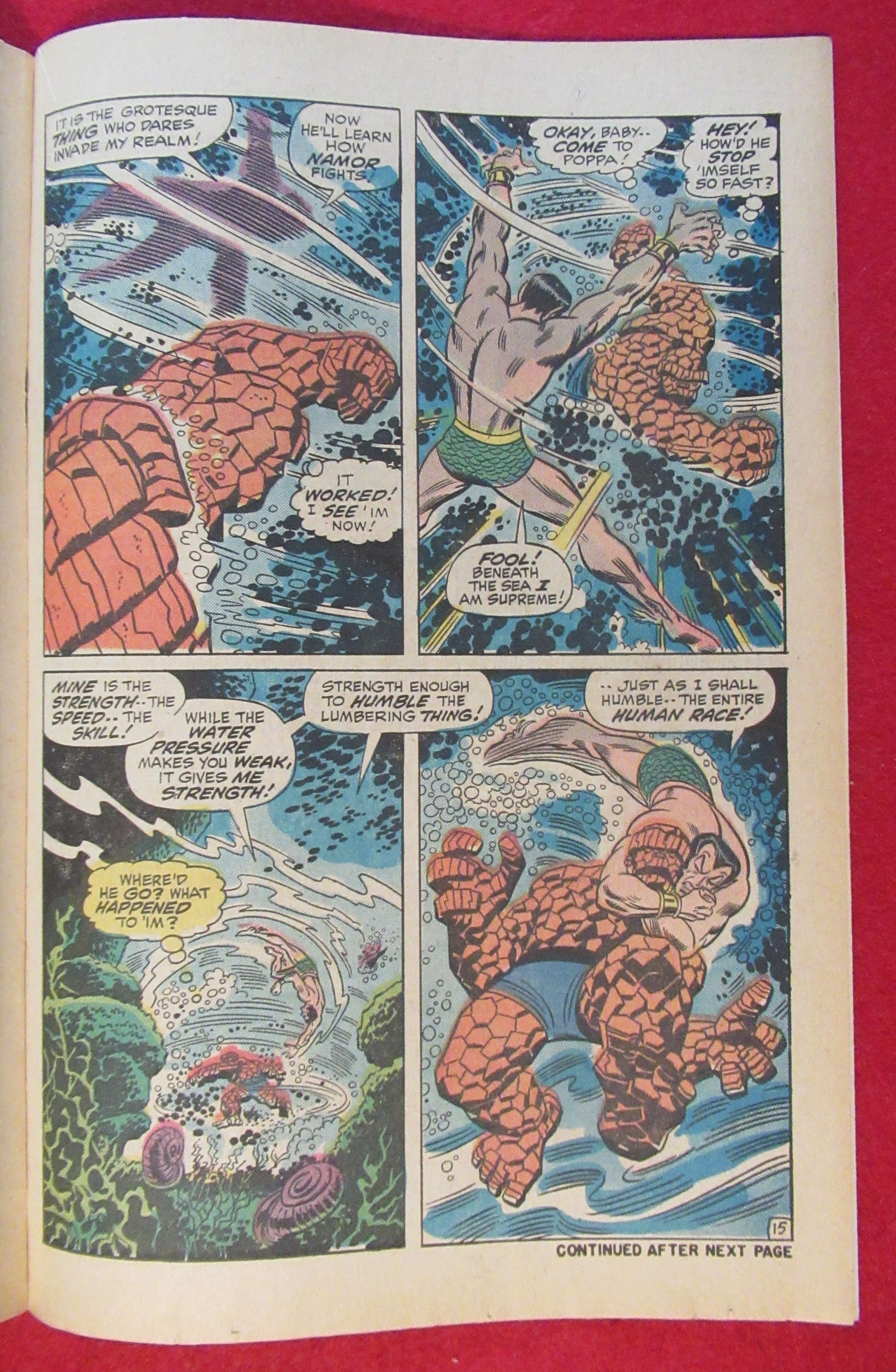 Fantastic Four Comic October 1970 At War With Atlantis