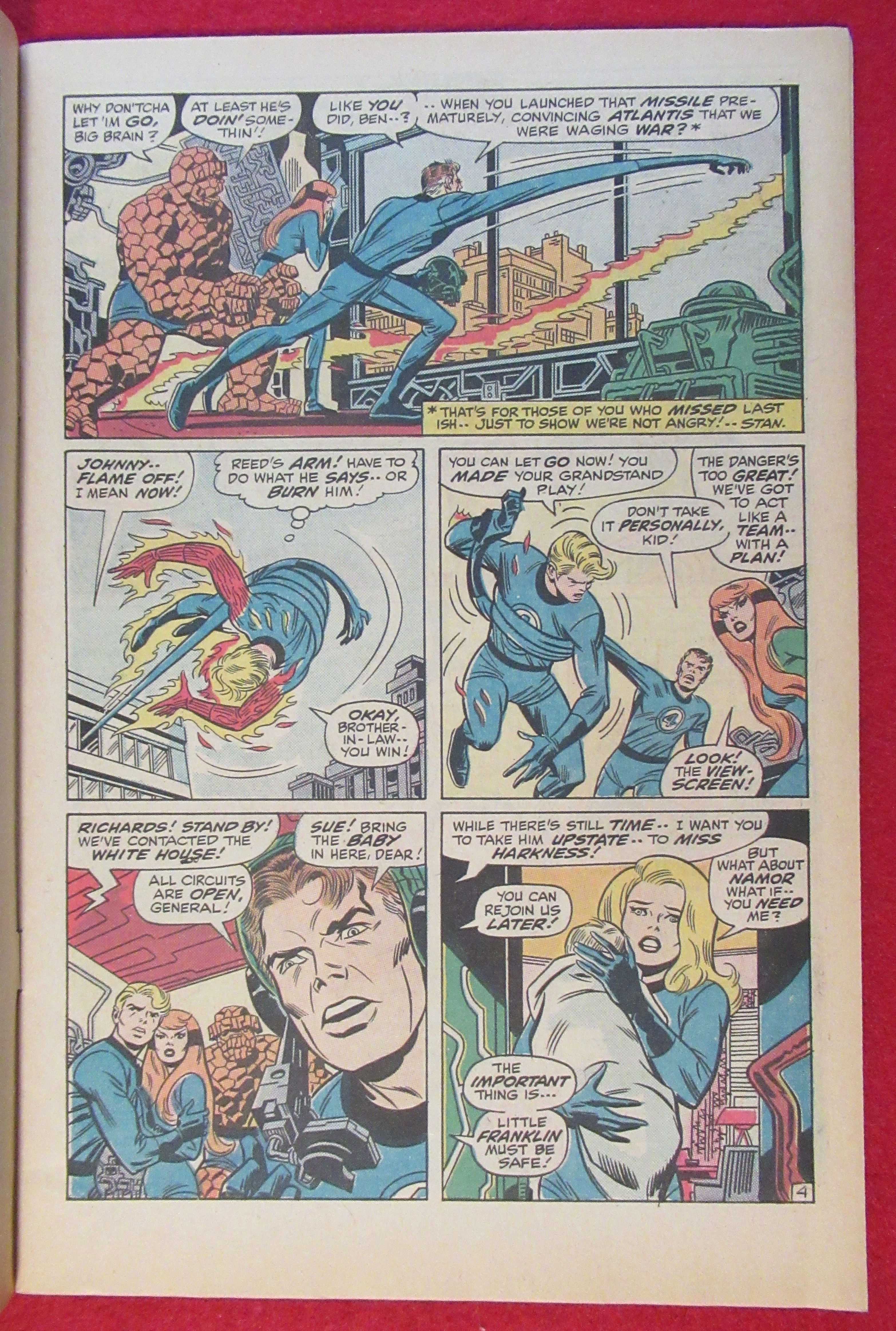 Fantastic Four Comic October 1970 At War With Atlantis