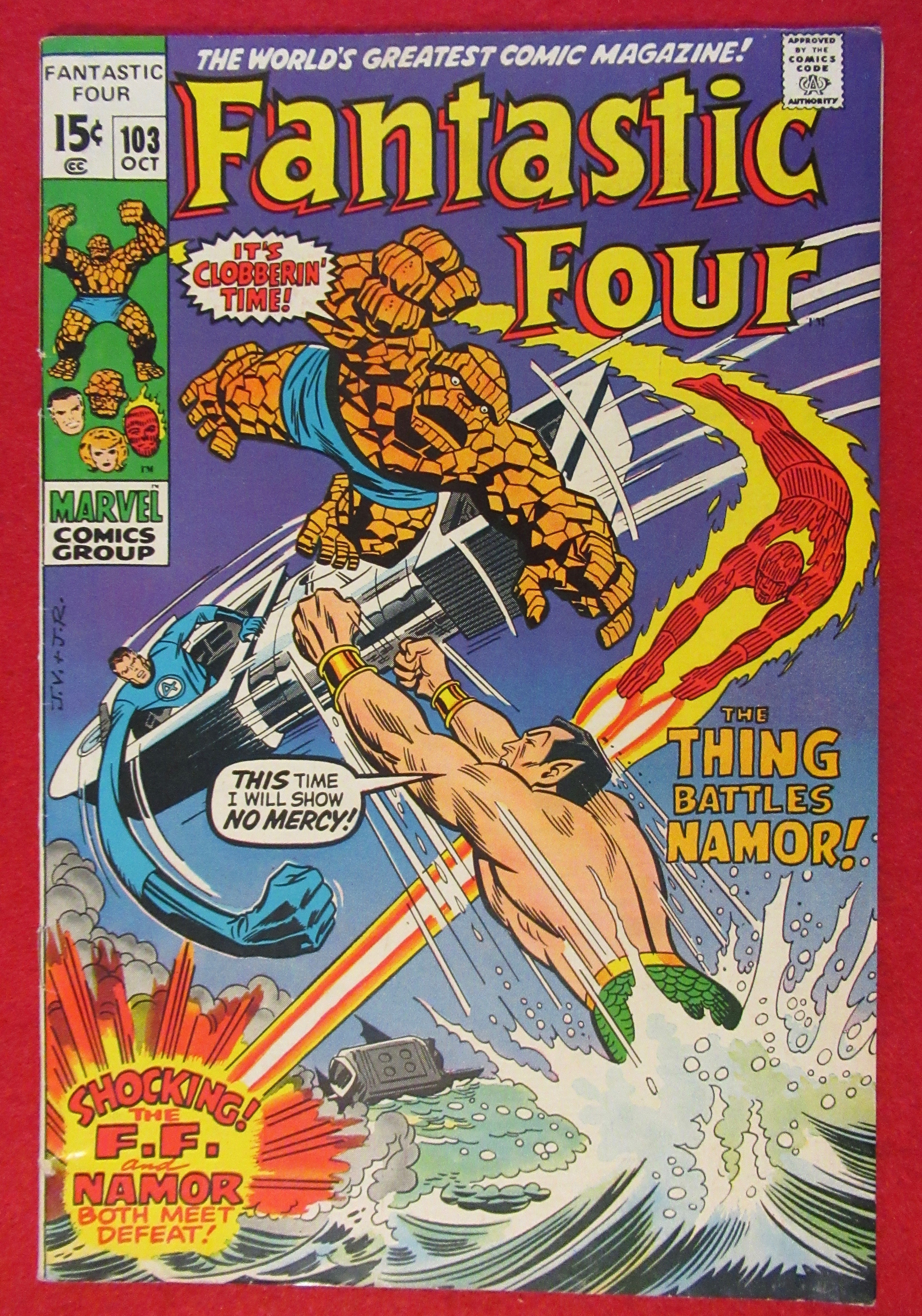 Fantastic Four Comic October 1970 At War With Atlantis