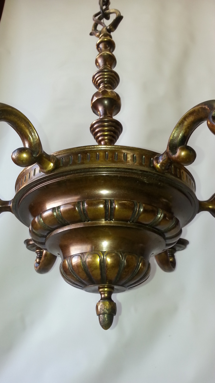 Heavy Bronze Hanging Light   #82