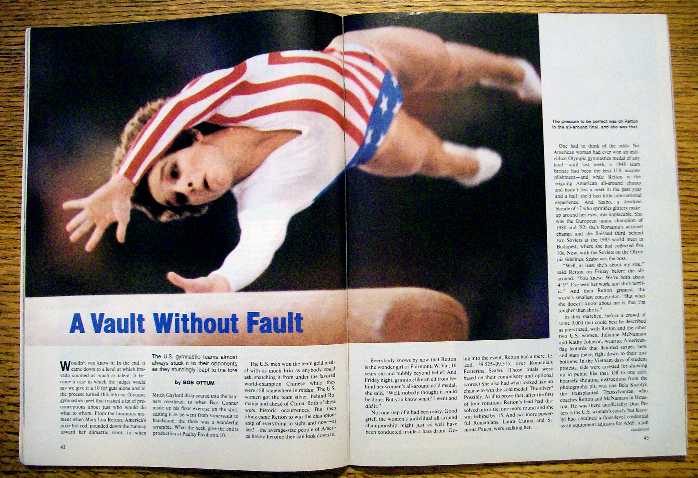Sports Illustrated Magazine-August 13, 1984-Mary Lou