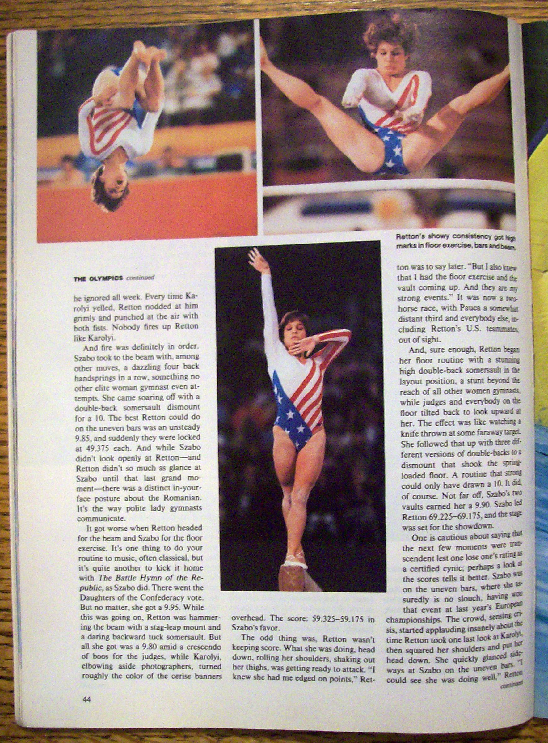 Sports Illustrated Magazine-August 13, 1984-Mary Lou