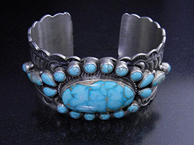 Derrick Gordon Sterling Silver Blue Gem Bracelet