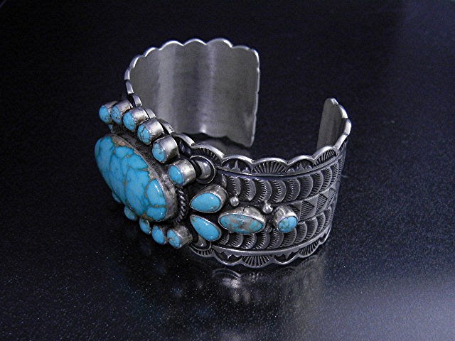 Derrick Gordon Sterling Silver Blue Gem Bracelet