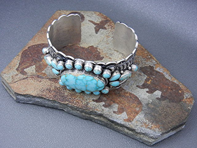 Derrick Gordon Sterling Silver Blue Gem Bracelet