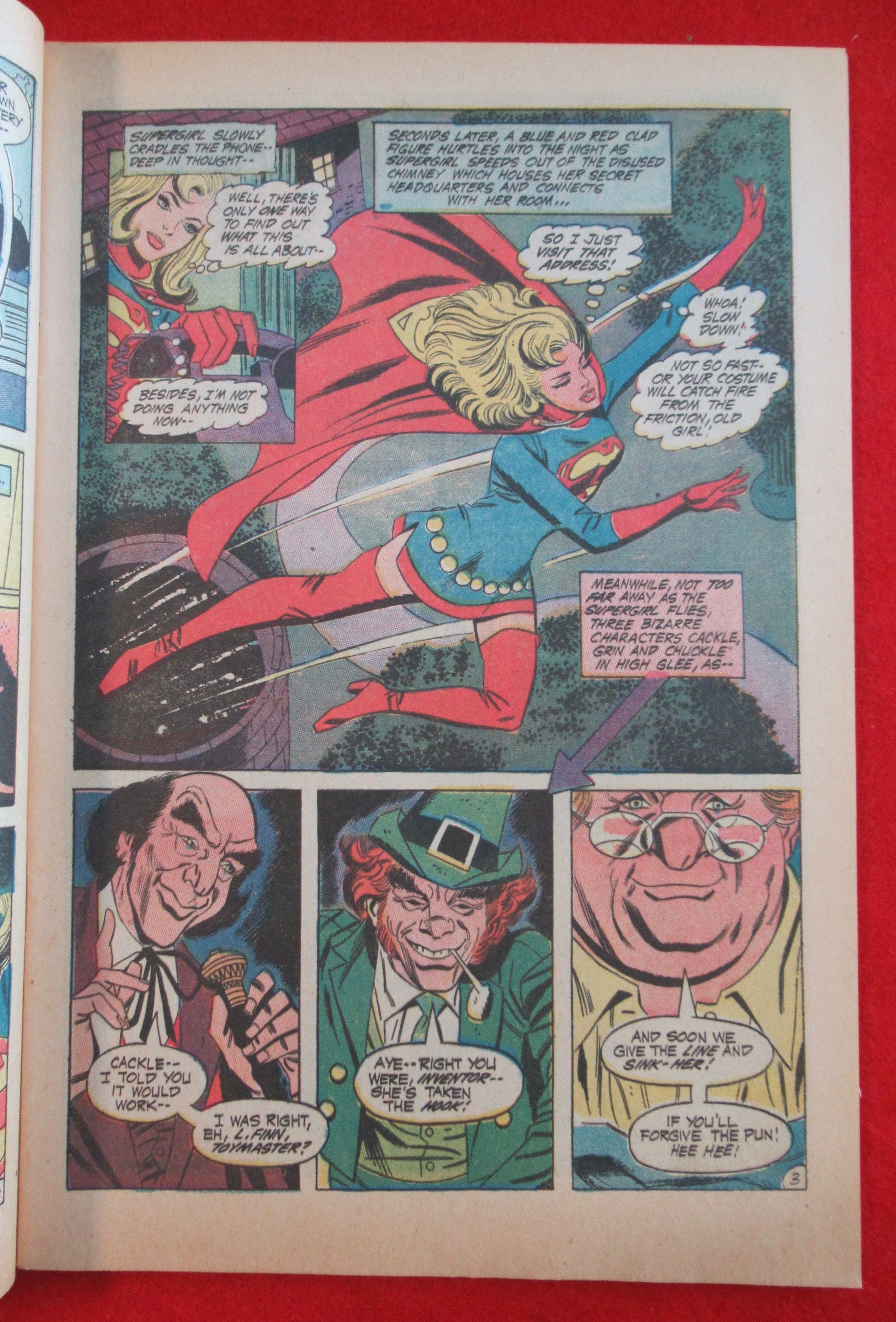Supergirl Comic December 1970 Return Of Black Flame