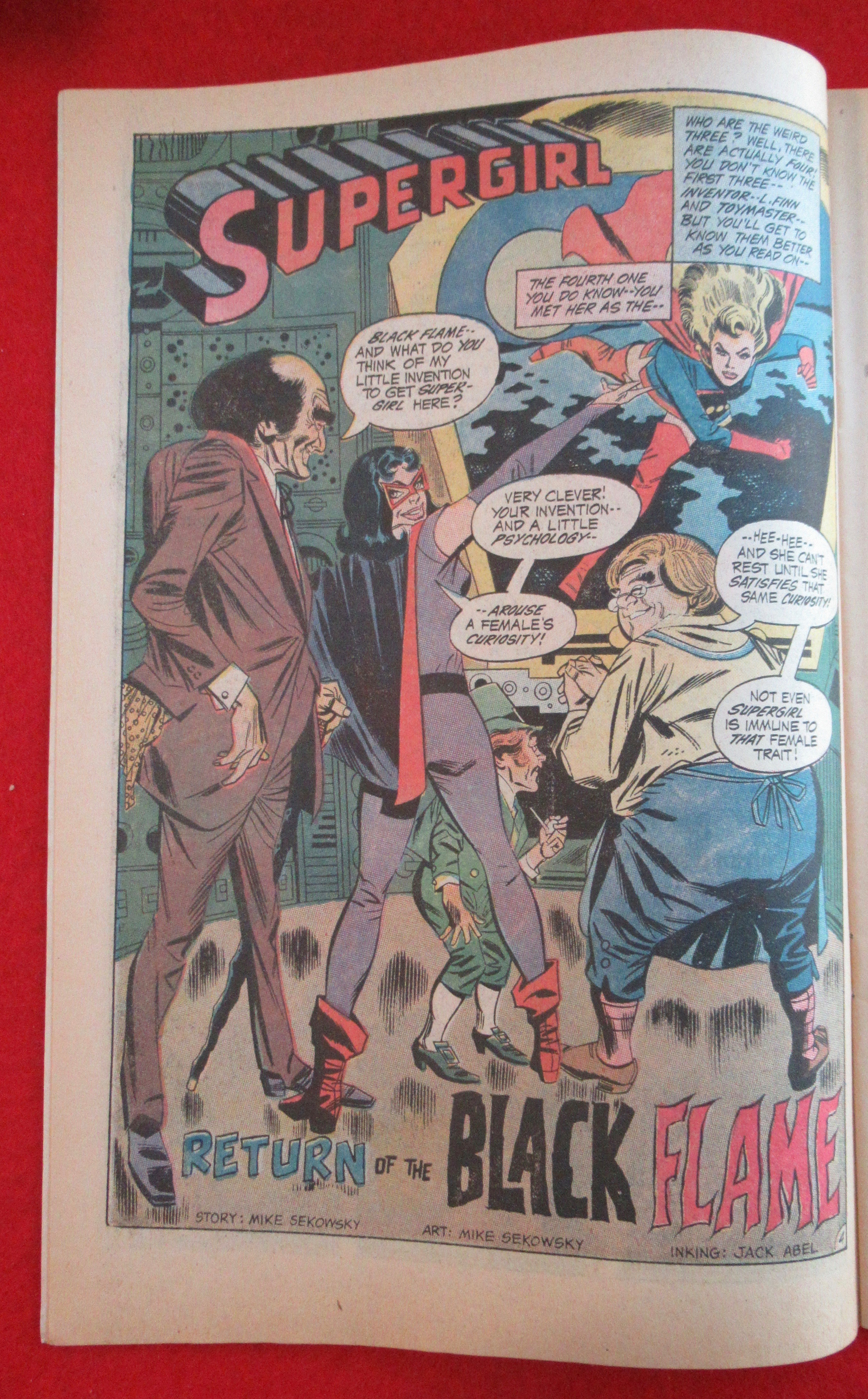 Supergirl Comic December 1970 Return Of Black Flame