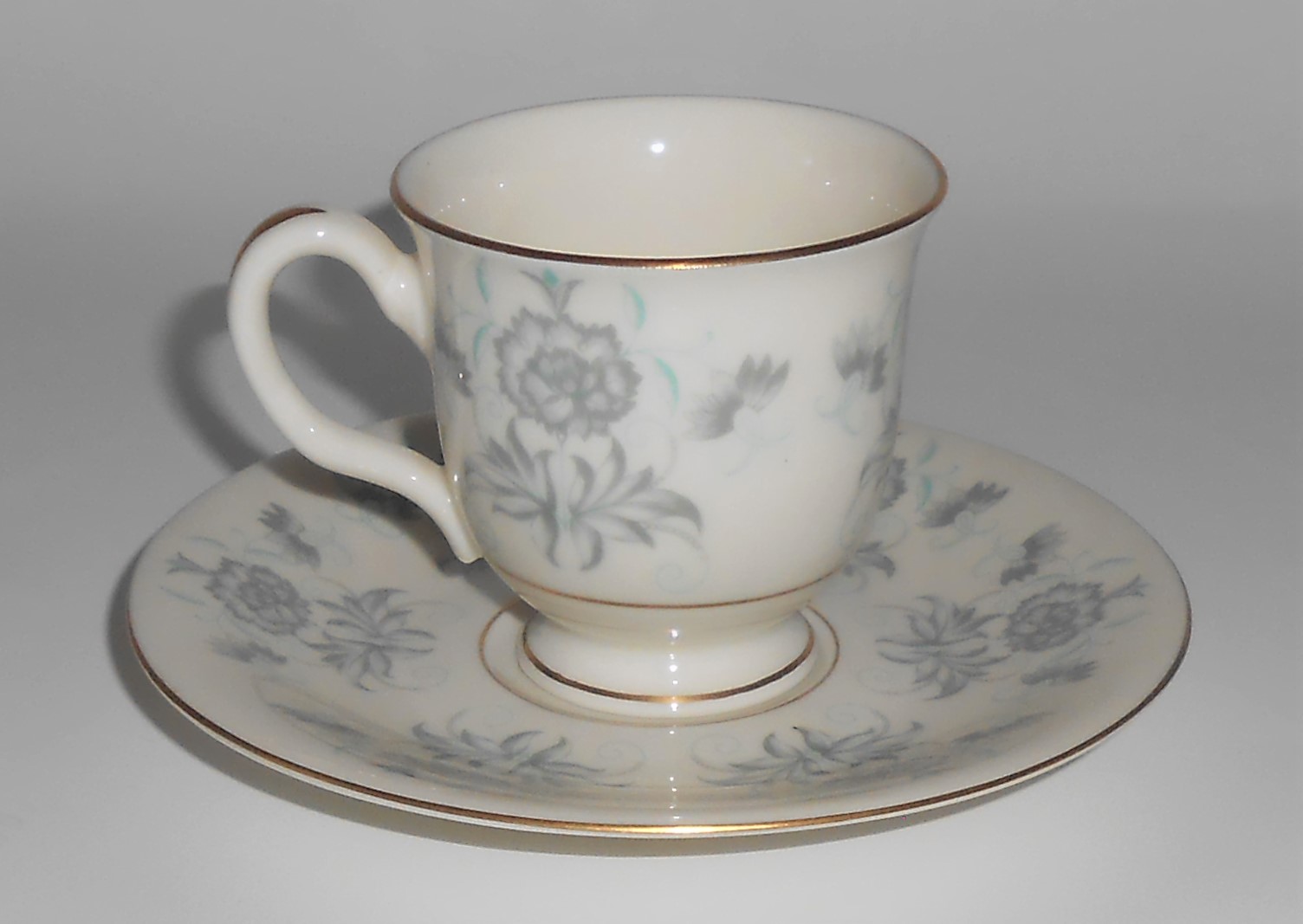 Castleton Fine China Caprice Demitasse Cup & Saucer Set
