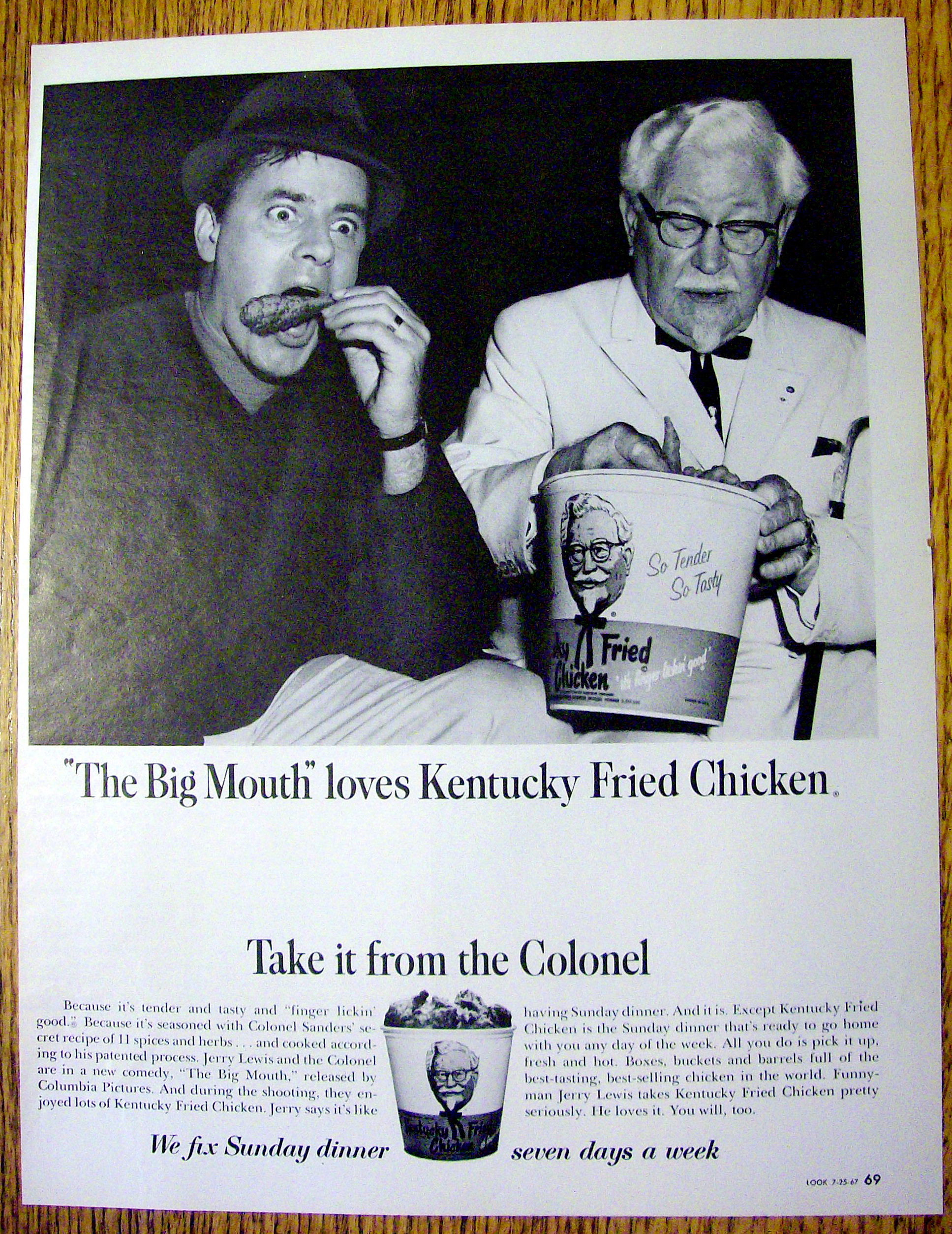 1967 Kentucky Fried Chicken with Jerry Lewis