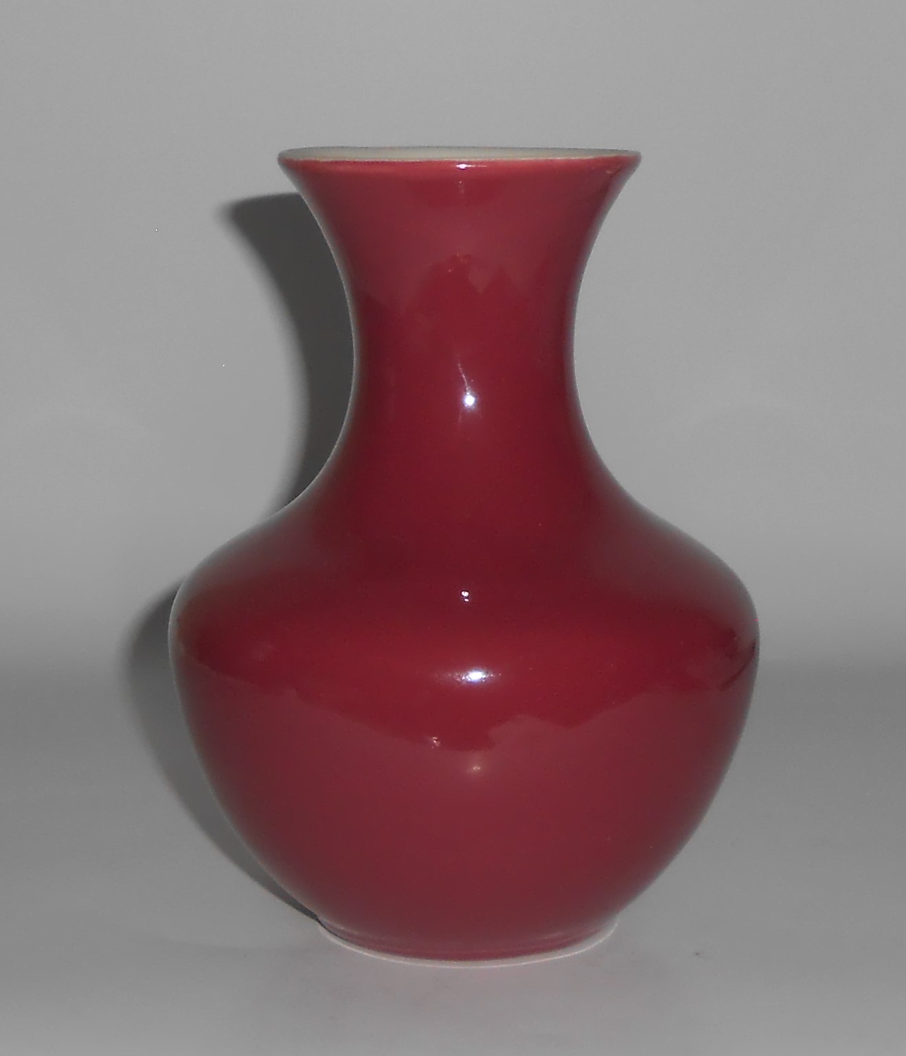 Coors Art Pottery Gloss Burgundy/White Cripple Creek
