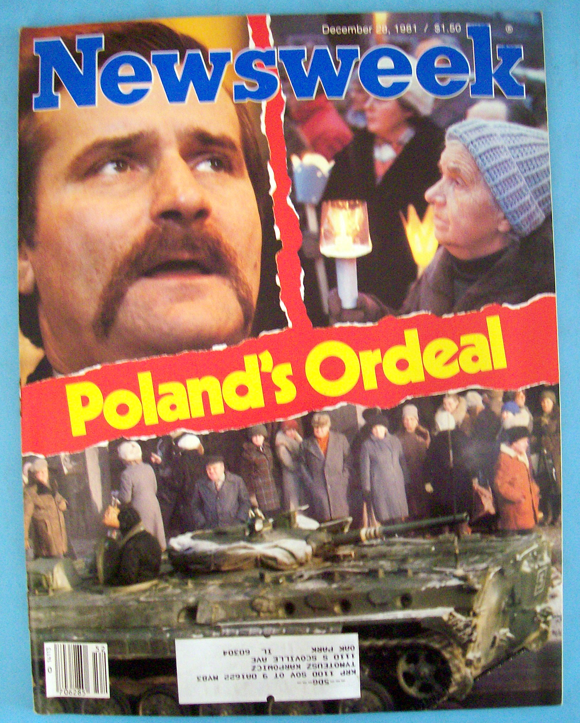 Newsweek Magazine - December 28, 1981 - Poland's Ordeal