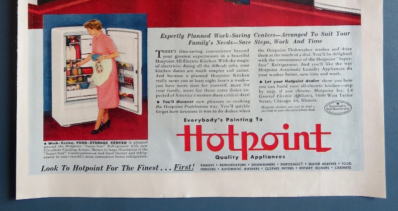 1951 Hotpoint with the All Electric Kitchen