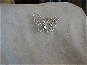 Butterfly Rhinestone Pin