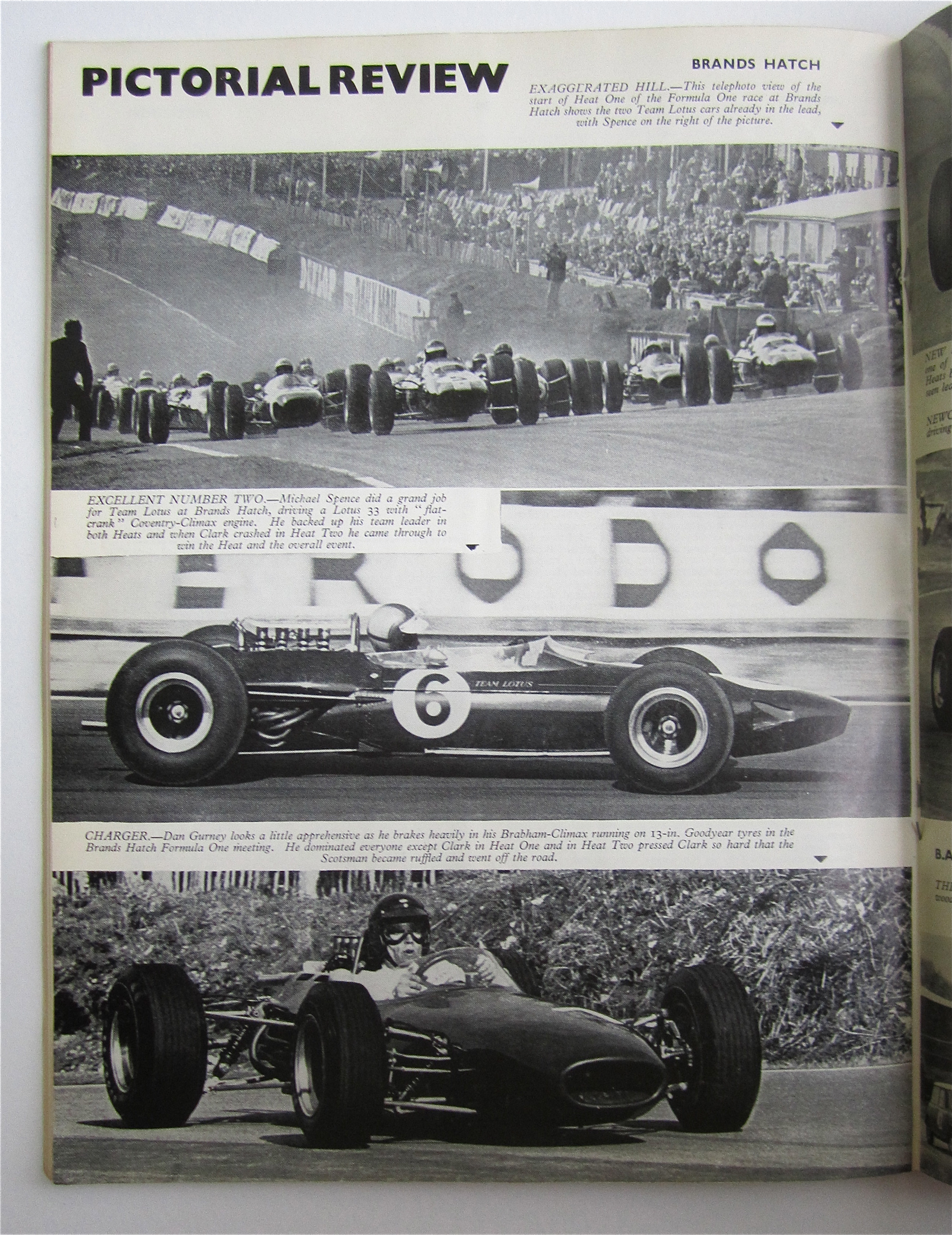 Motor Sport Magazine April 1965 B.R.M. F.I. Engine