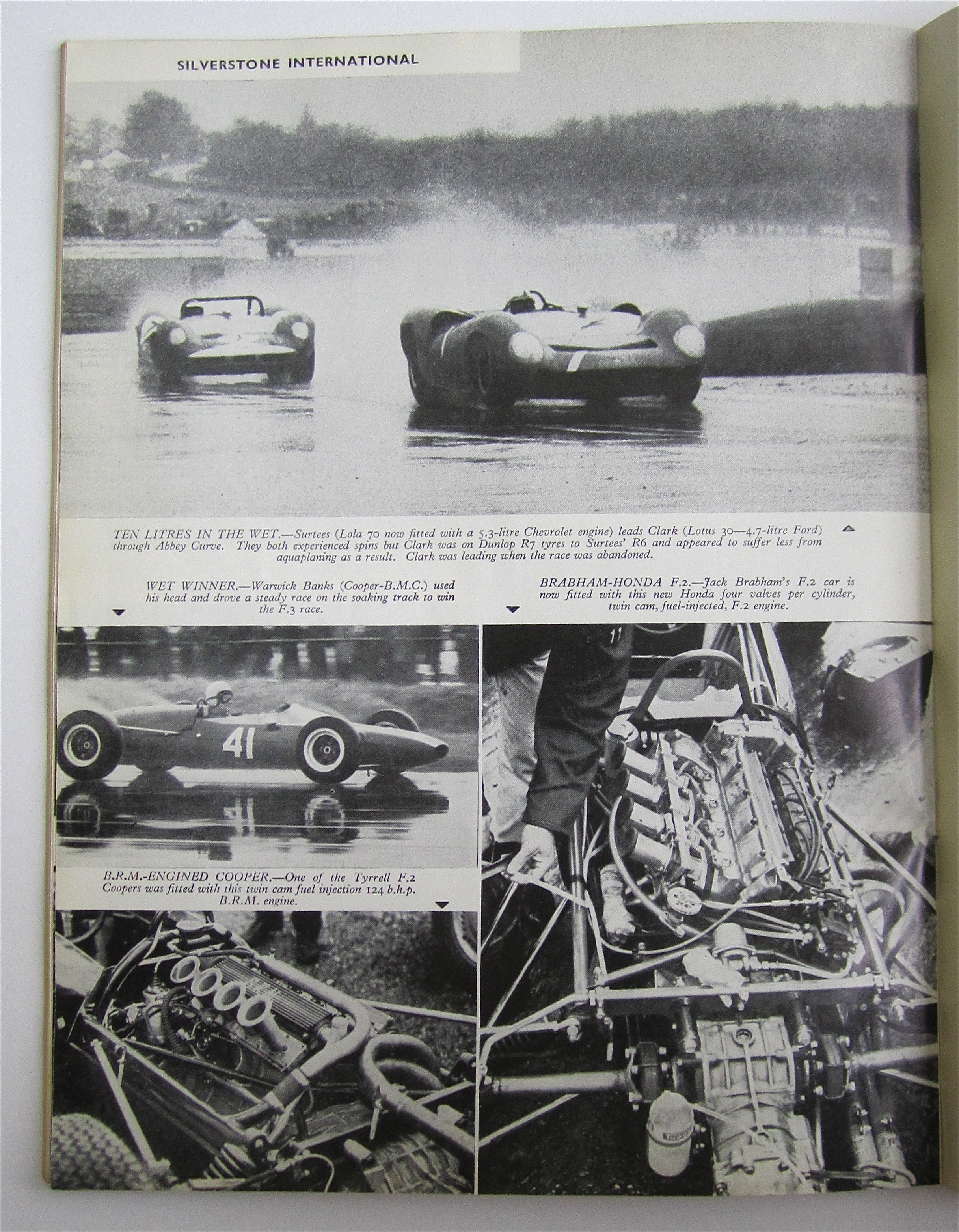 Motor Sport Magazine April 1965 B.R.M. F.I. Engine