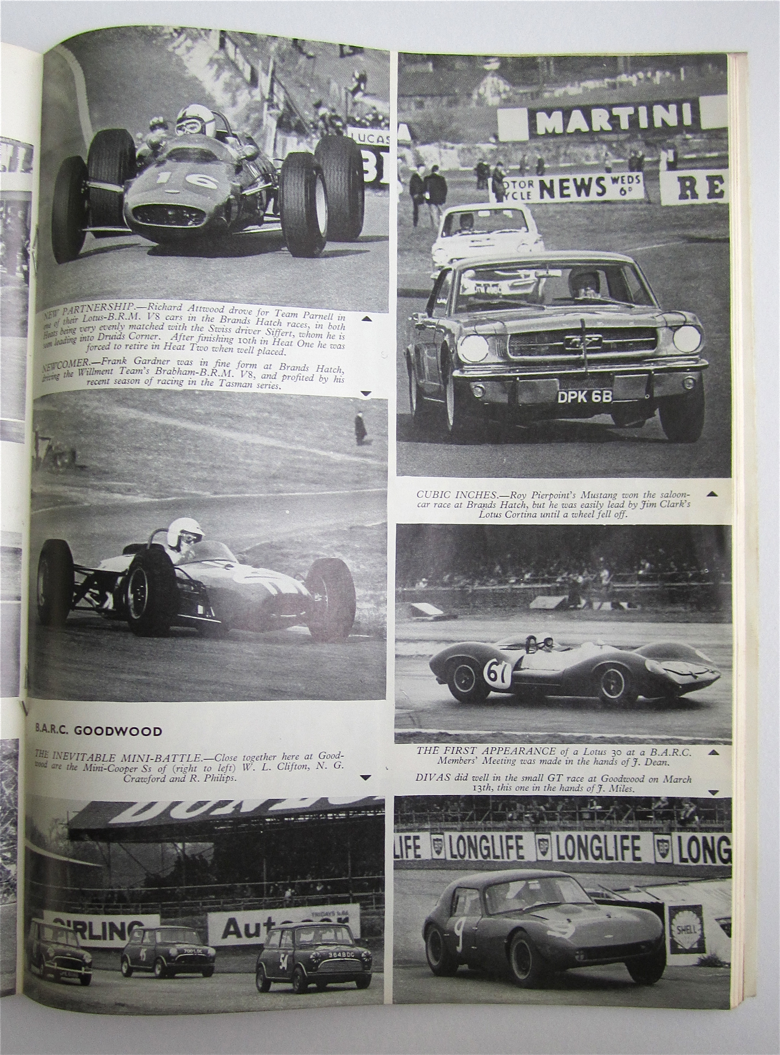 Motor Sport Magazine April 1965 B.R.M. F.I. Engine